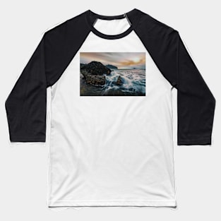 Sunset Seascape Baseball T-Shirt